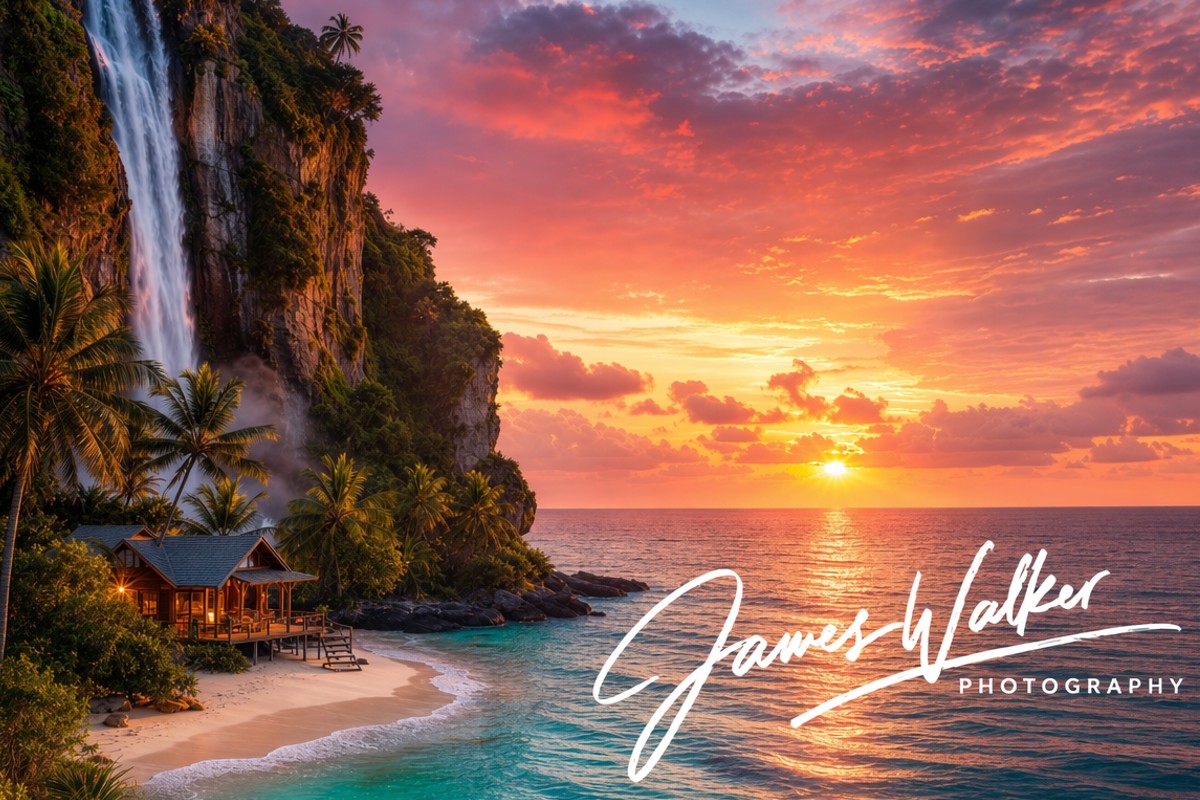 A photographer work with signature