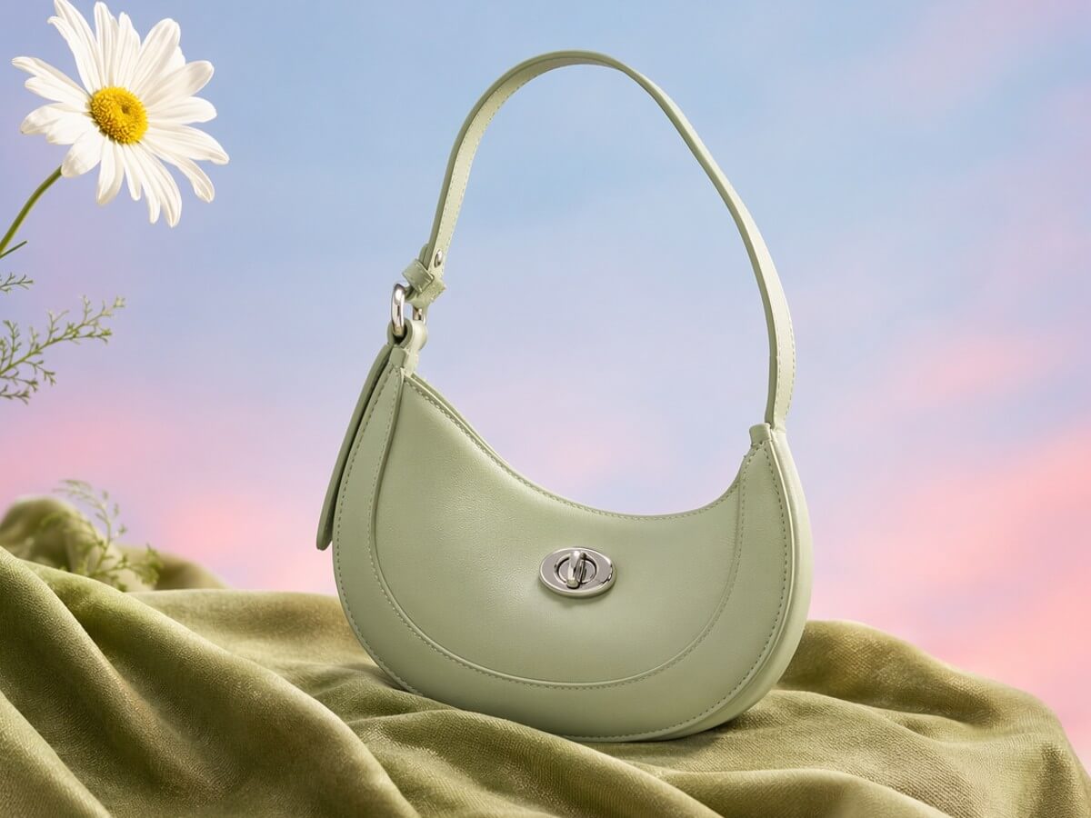 An ai sharpened high definition image of a handbag