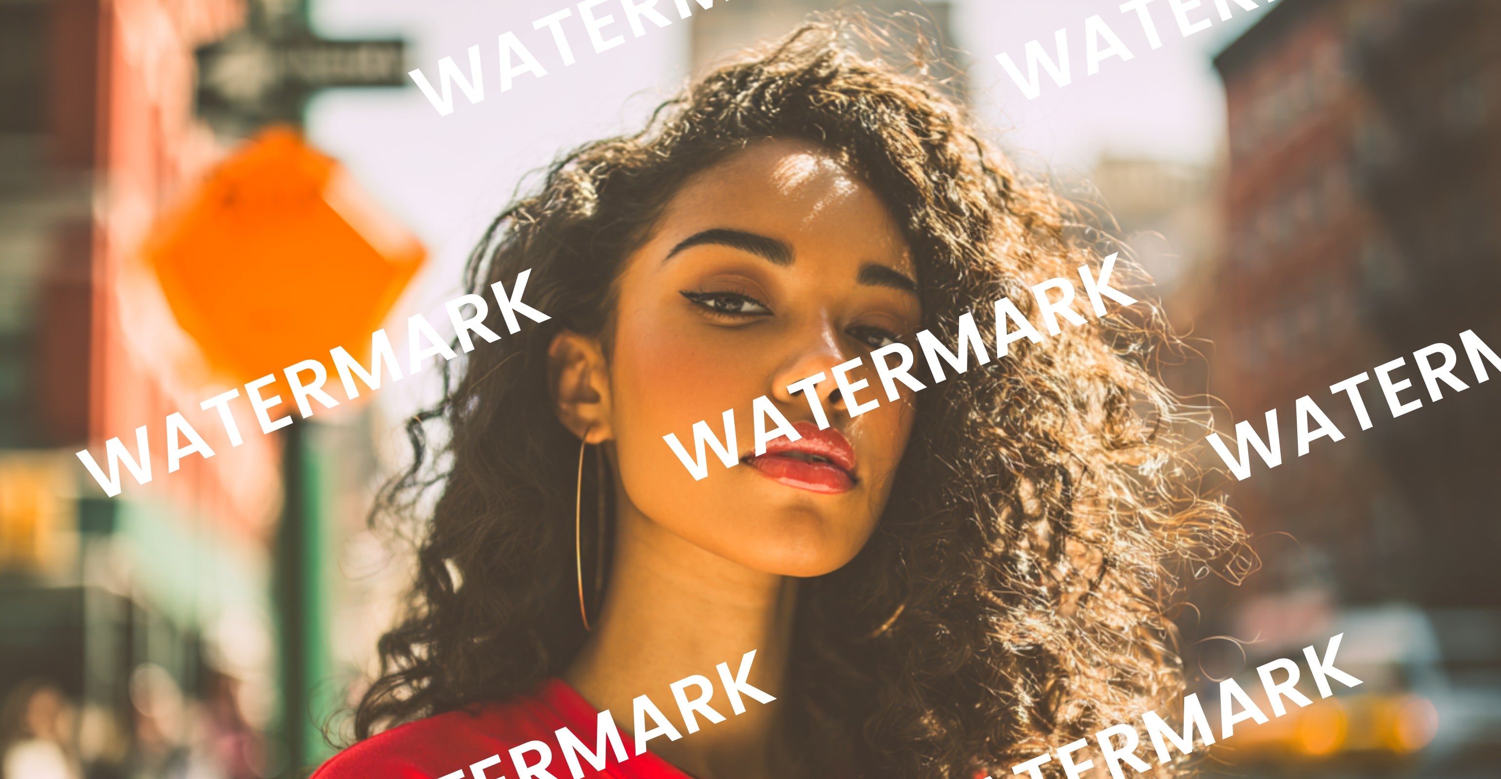 Fotor watermark remover before tiled watermark banner image