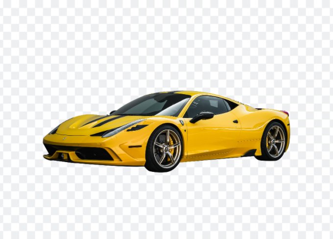 Enlever le fond d'une image de voiture en ligne et obtenir un fond transparent