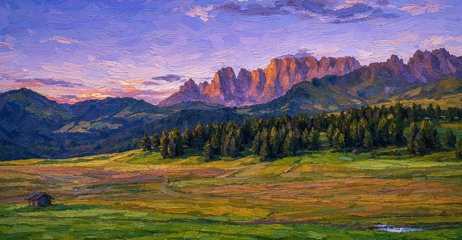 Goart scenic picture after photo to painting pc