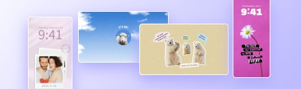 Mobile banner for fotor wallpaper maker feature page