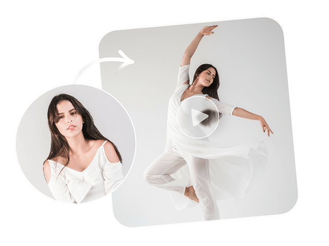 A banner image about turning a girls photo into a dynamic dance video