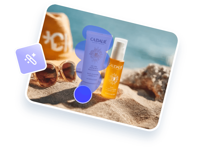AI product photo editing example